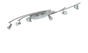 KHG LED-Deckenstrahler - silber - Maße (cm): B: 127 H: 10 T: 12