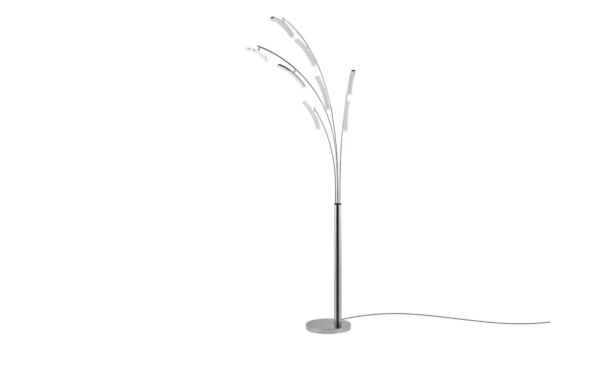 KHG LED-Bogenleuchte - silber - Maße (cm): B: 100 H: 210 T: 30