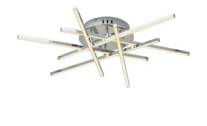 KHG LED-Deckenleuchte chrom - silber - Maße (cm): H: 10