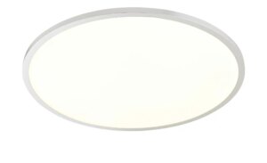 KHG LED-Deckenpanel rund - silber - Maße (cm): H: 4