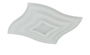Fischer-Honsel LED-Deckenleuchte weiß ´quadratisch geschwungen` - weiß - Maße (cm): B: 42
