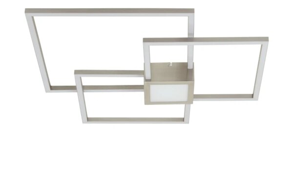 Trio LED-Deckenleuchte Nickel matt - silber - Maße (cm): B: 66