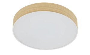 KHG LED-Deckenleuchte Holzoptik/weiß - holzfarben - Maße (cm): H: 6