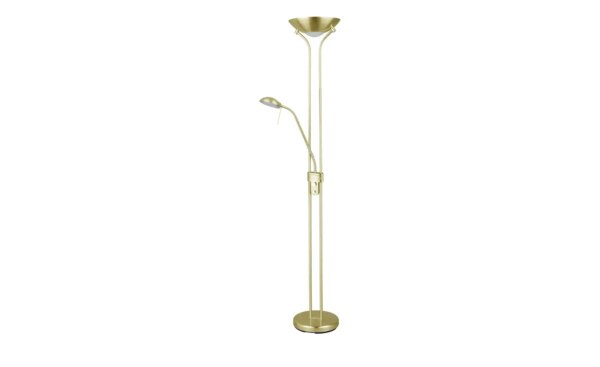 KHG LED-Deckenfluter - gold - Maße (cm): H: 180  Ø: 25.4