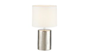 Fischer-Honsel Tischleuchte - silber - Keramik - Maße (cm): B: 20 H: 35 T: 20