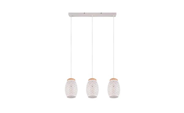 Trio Pendelleuchte - weiß - Maße (cm): B: 71 H: 150 T: 15