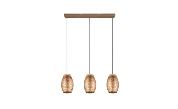 Trio Pendelleuchte - braun - Maße (cm): B: 71 H: 150 T: 15