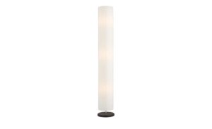 KHG Stehlampe mit weißem Papierschirm rund - weiß - Maße (cm): B: 45 H: 160  Ø: 25