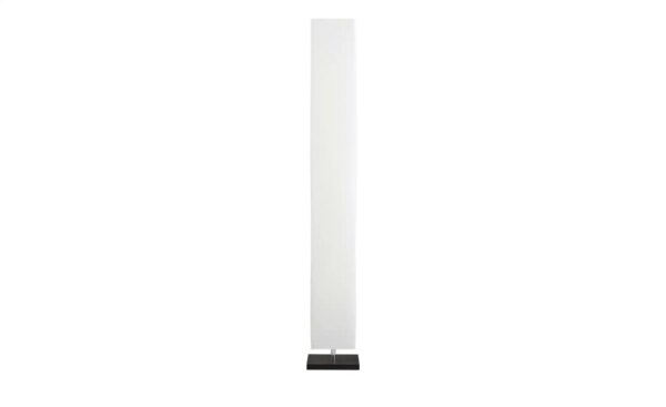 KHG Stehlampe mit weißem Papierschirm rechteckig - weiß - Maße (cm): B: 45 H: 160  Ø: 24