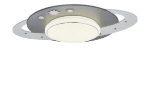 LED-Deckenleuchte ´Saturn´ - grau - Maße (cm): B: 50 T: 20