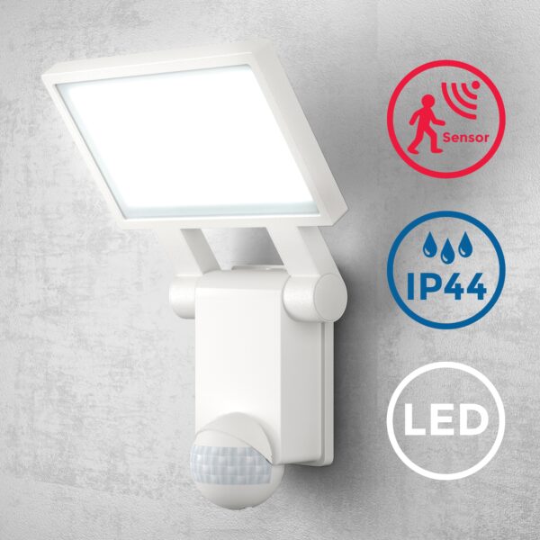 B.K.Licht LED Außen-Wandleuchte mit Bewegungssensor