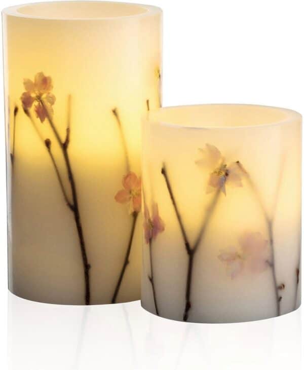 Pauleen LED-Kerze "Shiny Blossom Candle 2er Set"