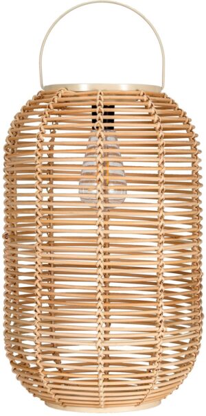 Pauleen LED Laterne "Sunshine Nature Solarlaterne Beige Rattan/Metall/Kunststoff"