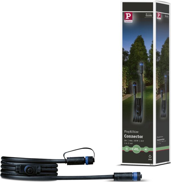 Paulmann Lampen-Verbindungskabel "Outdoor Plug&Shine 2m IP68"